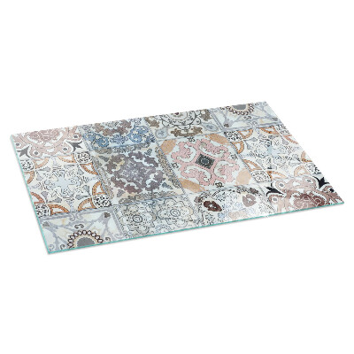 Placa de vidrio para chimenea Azulejos con patrones estilo mosaico