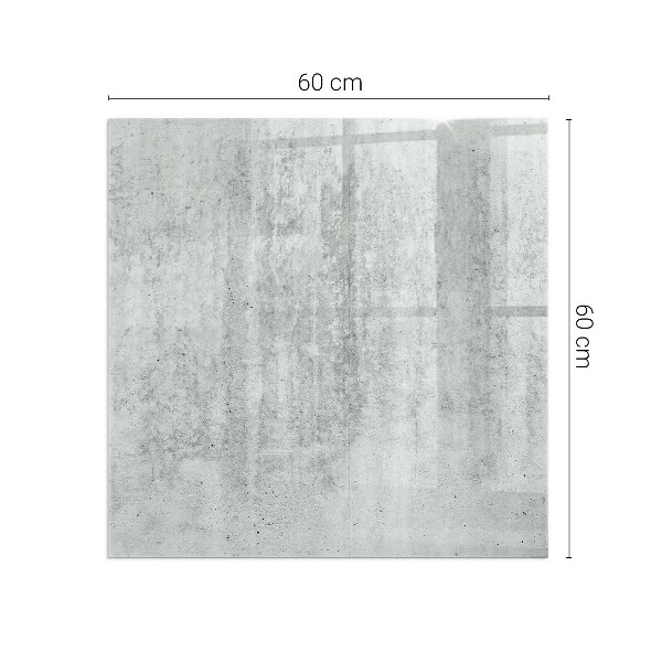 Protector suelo para estufa de leña Textura de hormigón en estilo industrial.