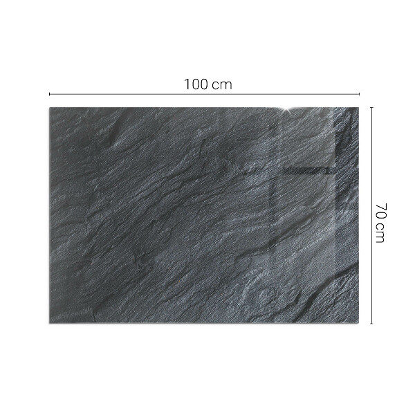 Placa de vidrio para chimenea Diseño con acabado de piedra