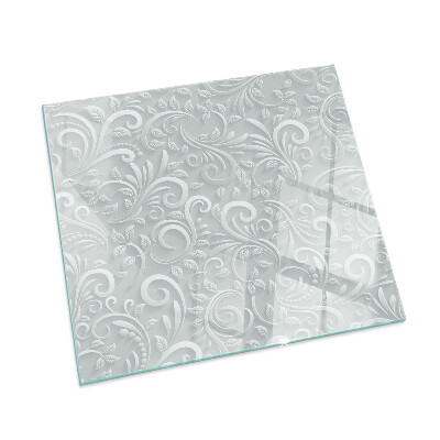 Placa de vidrio para chimenea Diseño de planta sofisticado