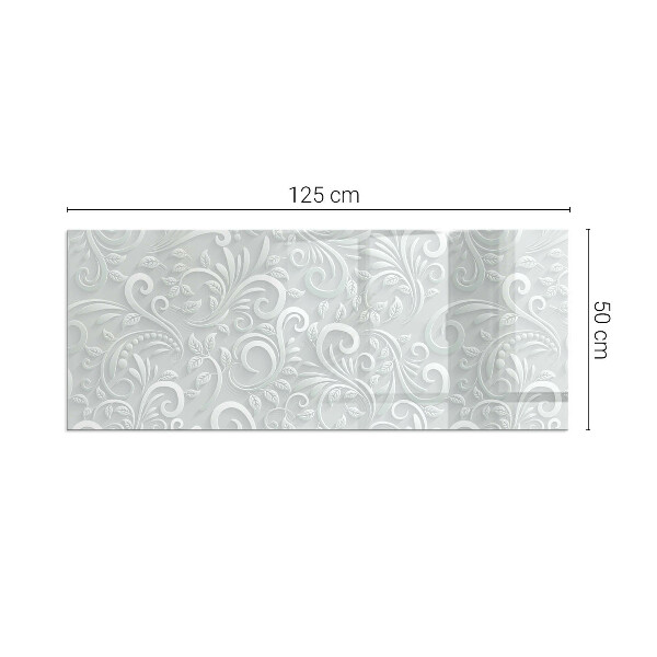 Placa de vidrio para chimenea Diseño de planta sofisticado