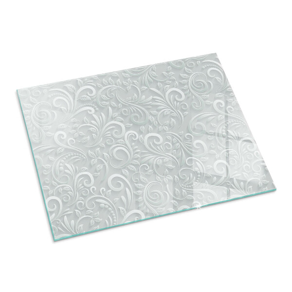 Placa de vidrio para chimenea Diseño de planta sofisticado