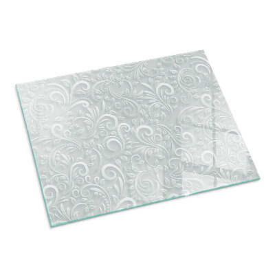 Placa de vidrio para chimenea Diseño de planta sofisticado