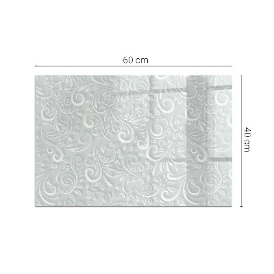 Placa de vidrio para chimenea Diseño de planta sofisticado