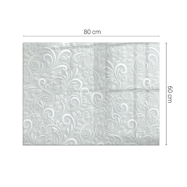 Placa de vidrio para chimenea Diseño de planta sofisticado