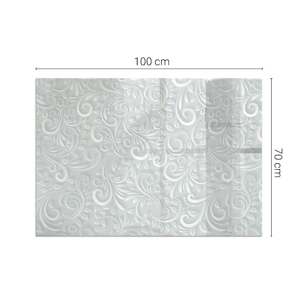 Placa de vidrio para chimenea Diseño de planta sofisticado