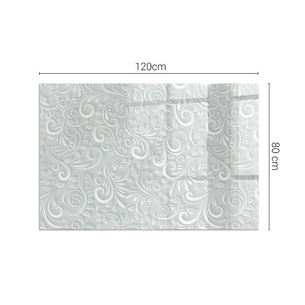 Placa de vidrio para chimenea Diseño de planta sofisticado