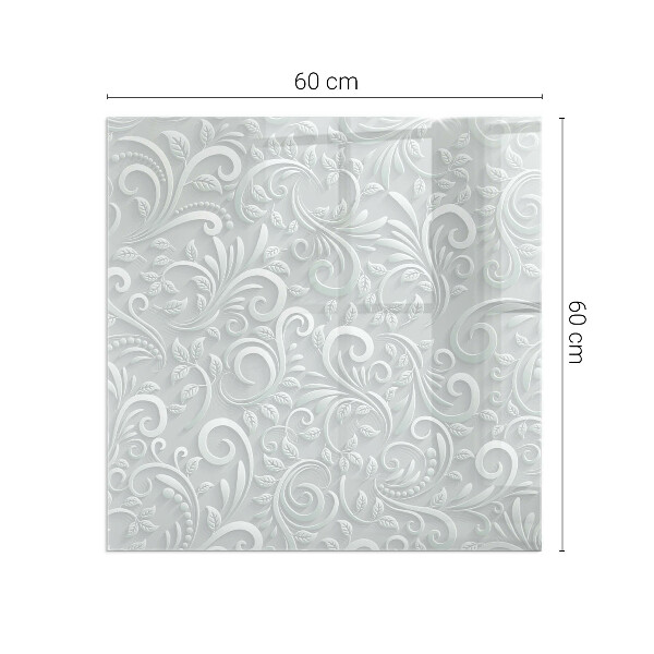 Placa de vidrio para chimenea Diseño de planta sofisticado