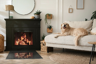 Placa de vidrio para chimenea Patrón de pavimento de piedra