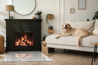 Placa protectora suelo estufa Diseño abstracto en formas