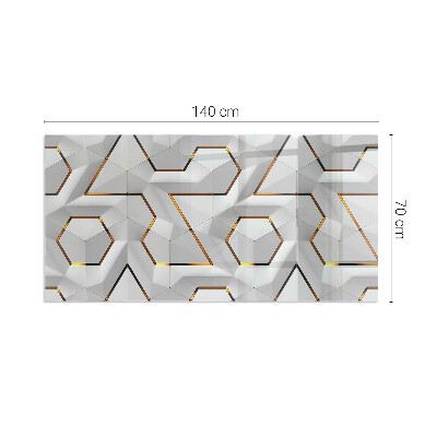 Placa protección suelo estufa Patrón abstracto 3D