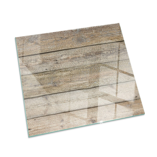 Placa protección suelo estufa Patrón natural de tablas de madera.