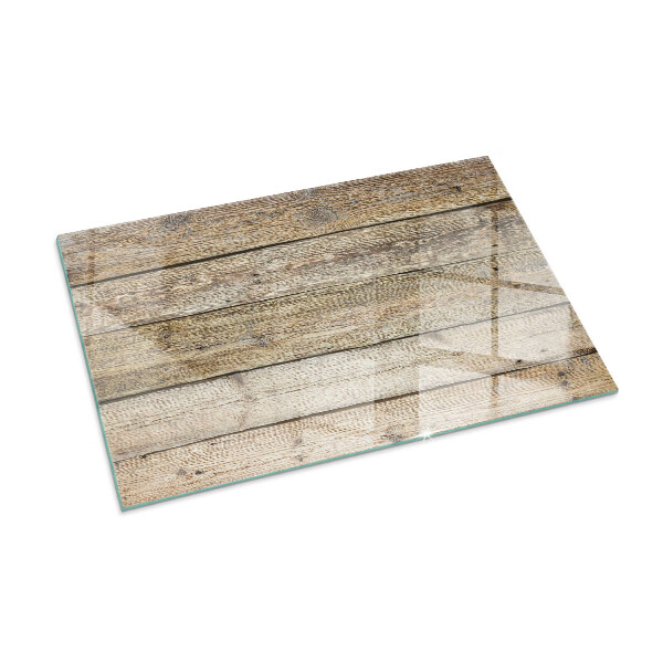 Placa protección suelo estufa Patrón natural de tablas de madera.