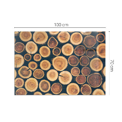 Podkładka pod kominek Skrzynka z motywem drewna wciętego