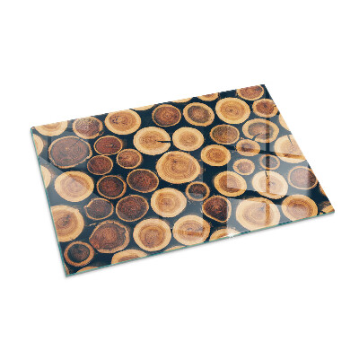 Protector suelo para estufa de leña Una caja con un motivo de madera dentada.