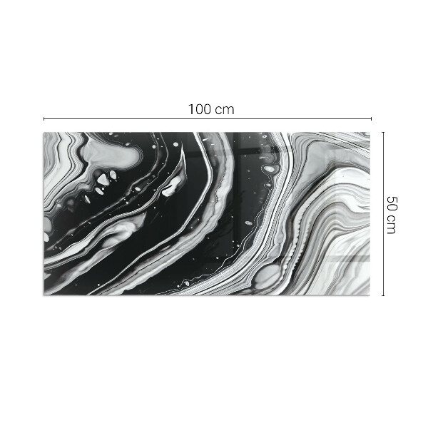 Placa protectora suelo estufa Líneas y ondas en una versión moderna.