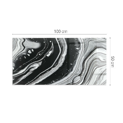 Placa protectora suelo estufa Líneas y ondas en una versión moderna.
