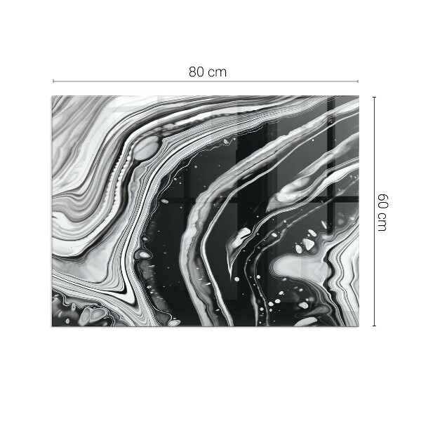 Placa protectora suelo estufa Líneas y ondas en una versión moderna.