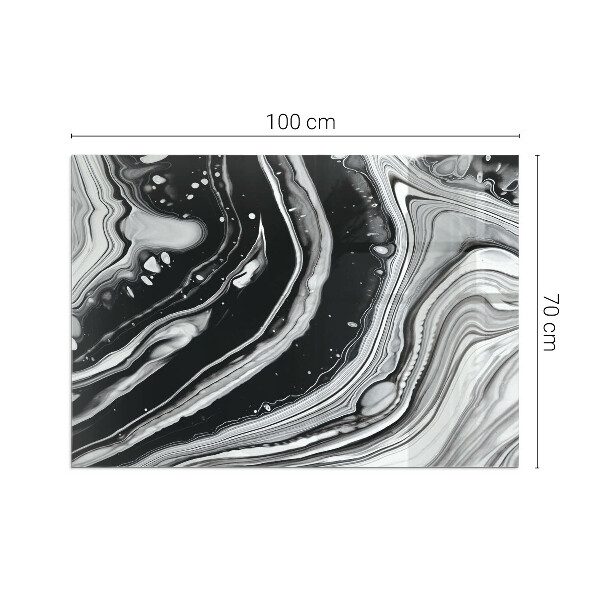 Placa protectora suelo estufa Líneas y ondas en una versión moderna.