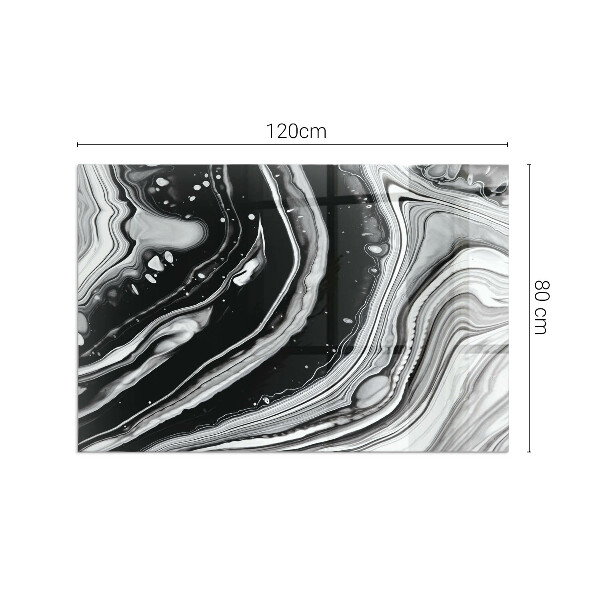 Placa protectora suelo estufa Líneas y ondas en una versión moderna.