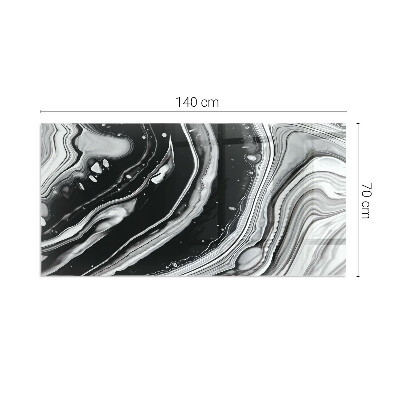 Placa protectora suelo estufa Líneas y ondas en una versión moderna.