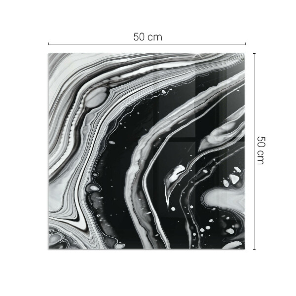 Placa protectora suelo estufa Líneas y ondas en una versión moderna.