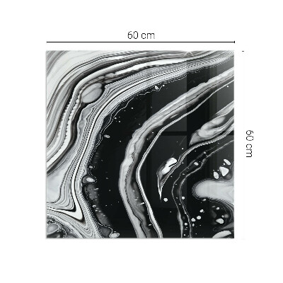 Placa protectora suelo estufa Líneas y ondas en una versión moderna.