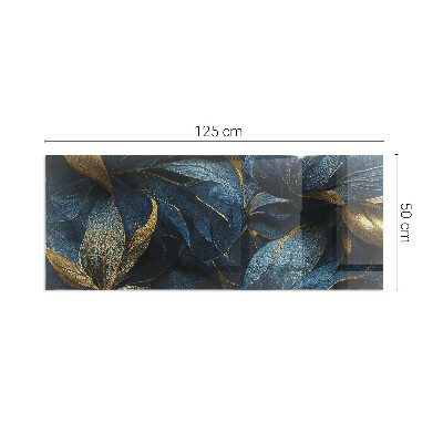 Podkładka pod kominek Szykowne liście w wzorze