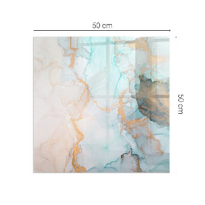 Placa de vidrio para chimenea Ondas de color abstractas