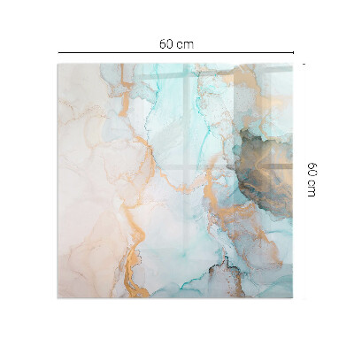 Placa de vidrio para chimenea Ondas de color abstractas