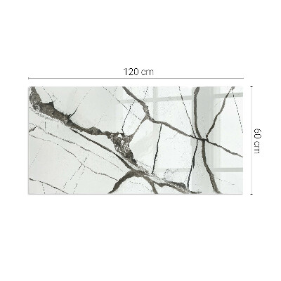 Placa protectora suelo estufa Patrón de vetas estilo mármol