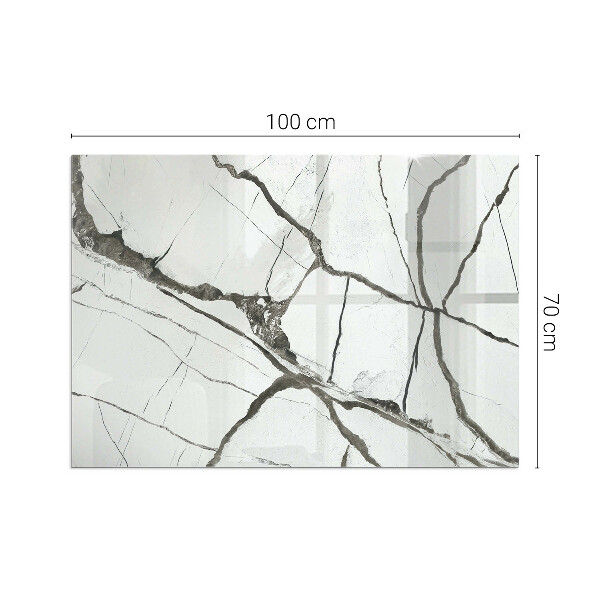 Placa protectora suelo estufa Patrón de vetas estilo mármol