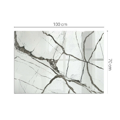 Placa protectora suelo estufa Patrón de vetas estilo mármol