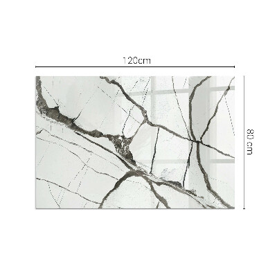 Placa protectora suelo estufa Patrón de vetas estilo mármol