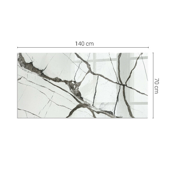 Placa protectora suelo estufa Patrón de vetas estilo mármol