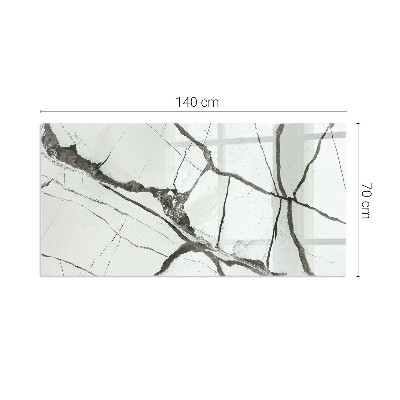 Placa protectora suelo estufa Patrón de vetas estilo mármol