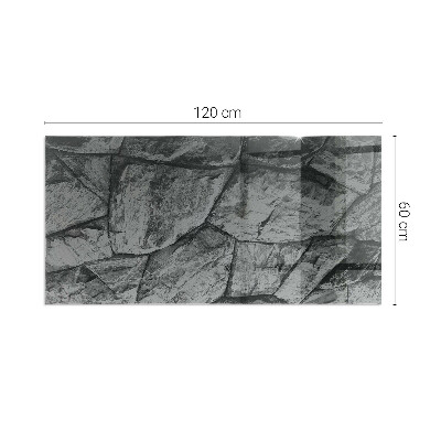 Placa protección suelo estufa Motivo de piedra natural