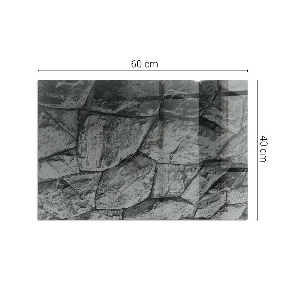 Placa protección suelo estufa Motivo de piedra natural