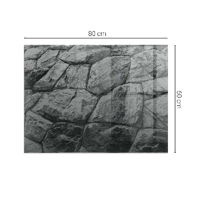 Placa protección suelo estufa Motivo de piedra natural