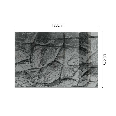 Placa protección suelo estufa Motivo de piedra natural