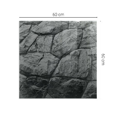 Placa protección suelo estufa Motivo de piedra natural