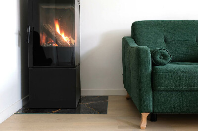 Protector suelo para estufa de leña Mármol clásico con vetas sutiles