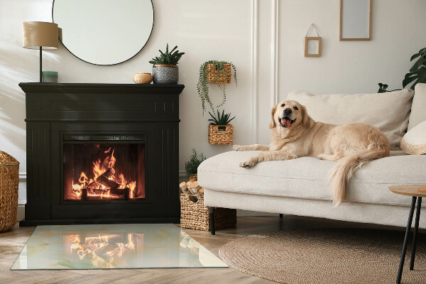 Podkładka pod kominek Wzór marmuru w nowoczesnym stylu