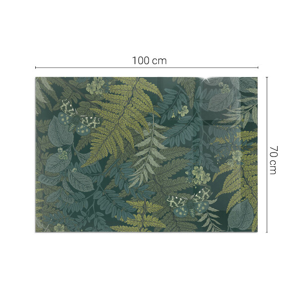 Podkładka pod kominek Motyle wśród roślinnych akcentów