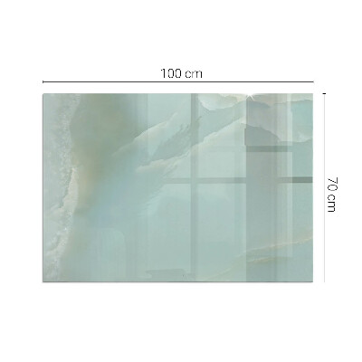 Placa protectora suelo estufa Elegante motivo de mármol