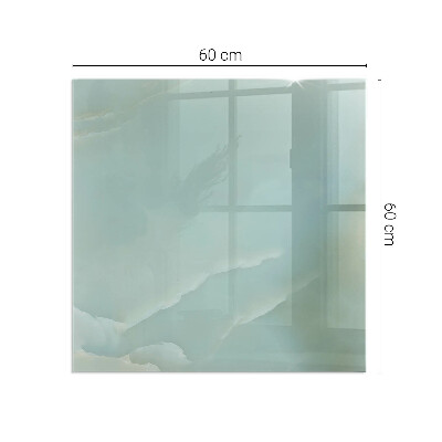 Placa protectora suelo estufa Elegante motivo de mármol