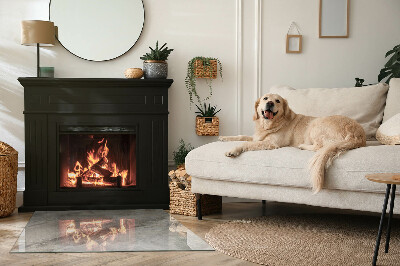 Placa de vidrio para chimenea La estética de la piedra natural