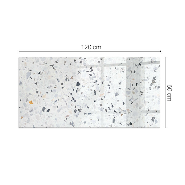 Protector suelo para estufa de leña Patrón de piedra con detalles sutiles.