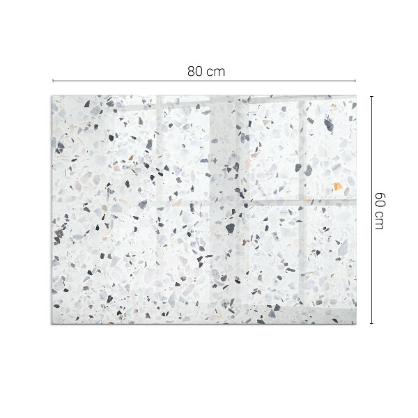 Protector suelo para estufa de leña Patrón de piedra con detalles sutiles.