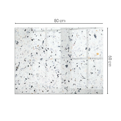 Protector suelo para estufa de leña Patrón de piedra con detalles sutiles.